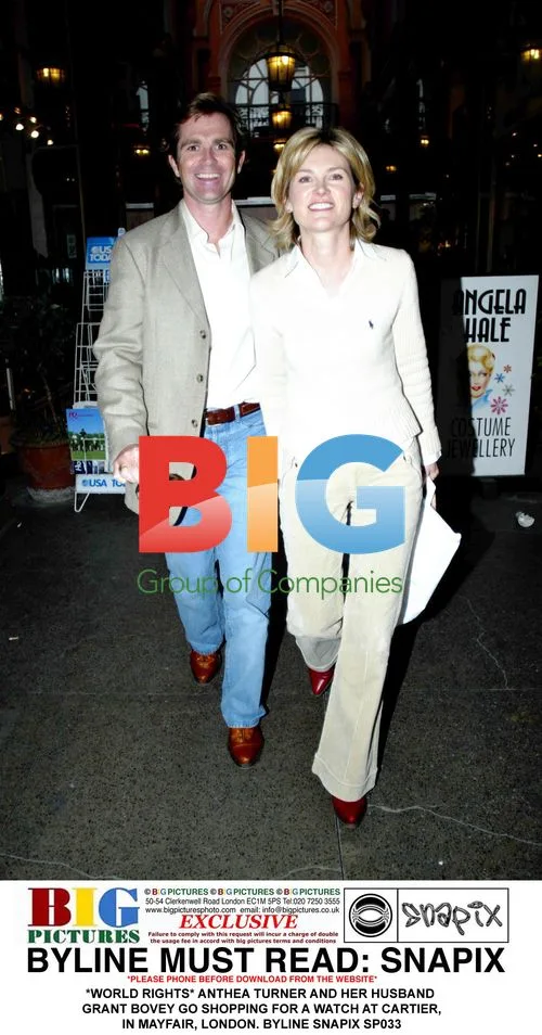 Anthea Turner and husband Grant Bovey shopping at Cartier