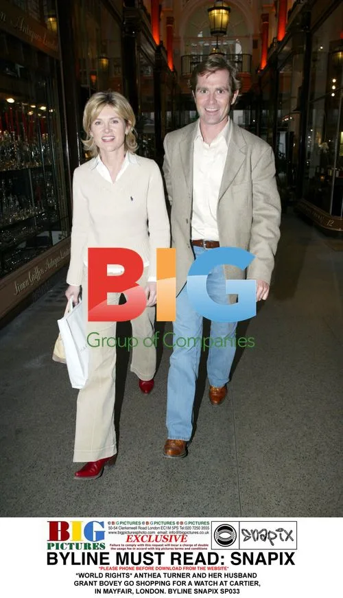 Anthea Turner and husband Grant Bovey shop at Cartier