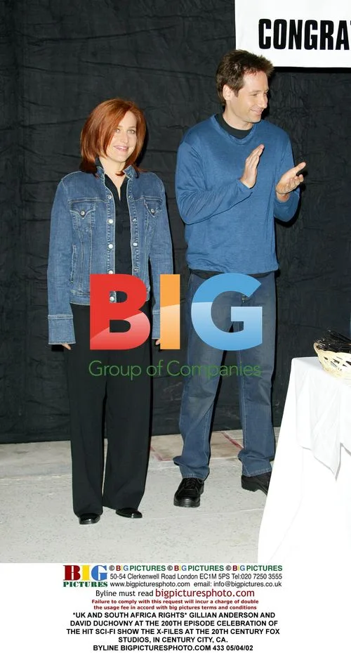 Gillian Anderson and David Duchovny at The X-Files 200th Episode Celebration