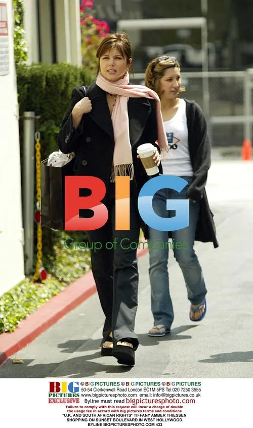 Tiffany Amber Thiessen Shopping on Sunset Blvd