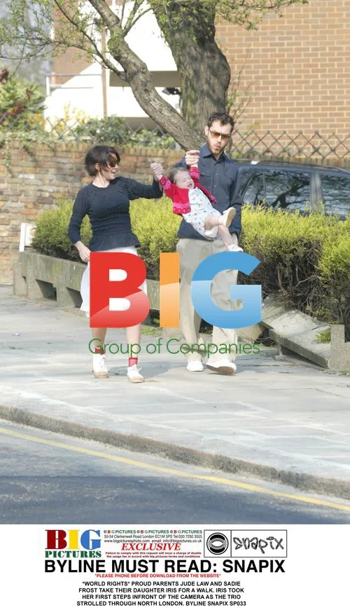 Jude Law and Sadie Frost with Daughter Iris