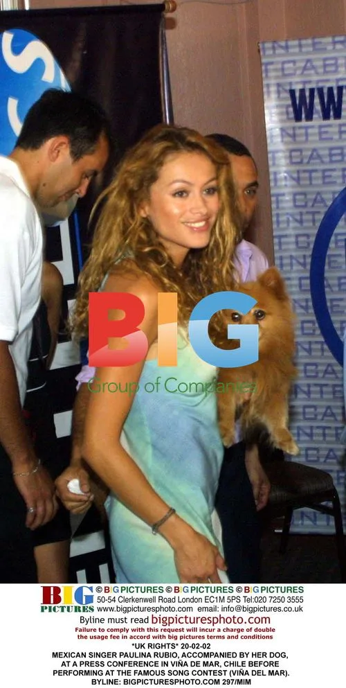 Paulina Rubio at Chile press conference