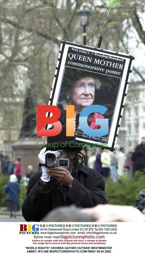 Crowds Gather Outside Westminster Abbey