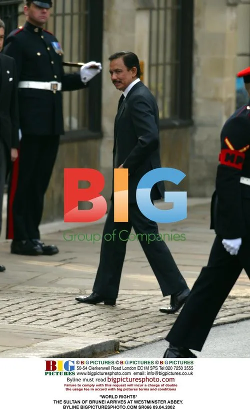 Sultan of Brunei Arrives at Westminster Abbey