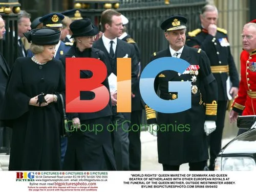 European Royals at Queen Mother's Funeral