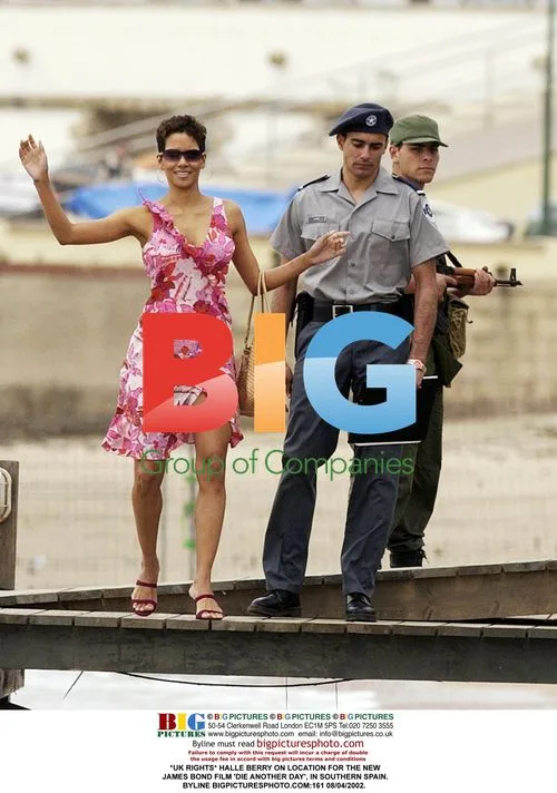 Halle Berry on location for Die Another Day