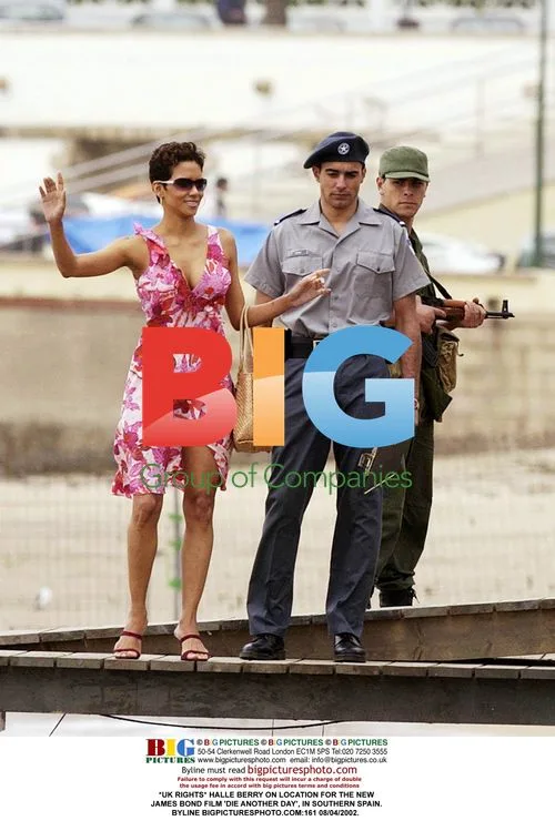 Halle Berry on Location for Die Another Day