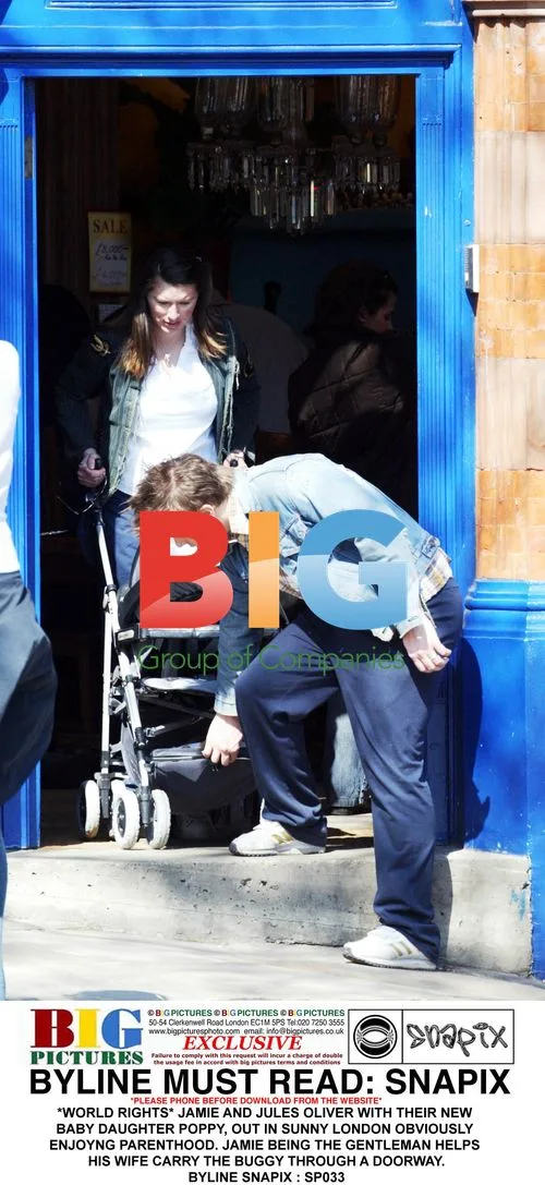 Jamie and Jules Oliver with Baby Daughter Poppy