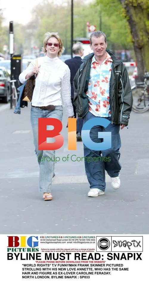 Frank Skinner Walks with New Love Annette