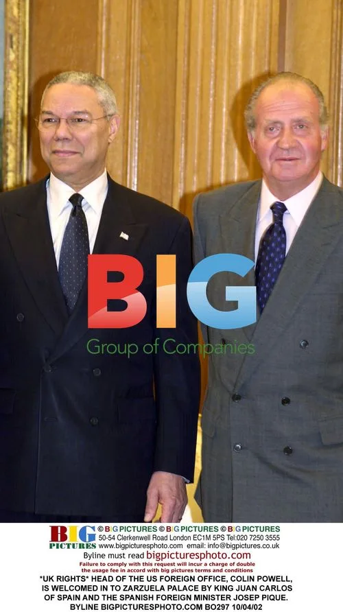 Colin Powell Welcomed at Zarzuela Palace