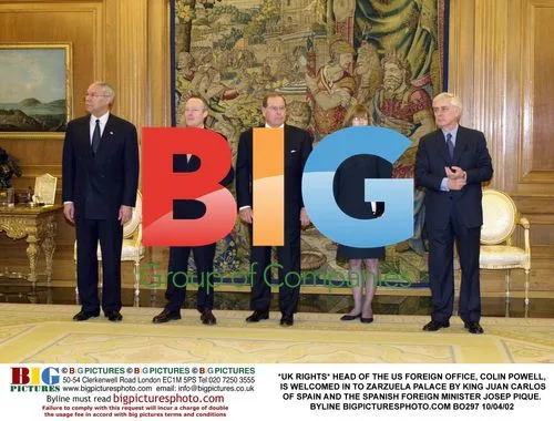 Colin Powell Welcomed at Zarzuela Palace