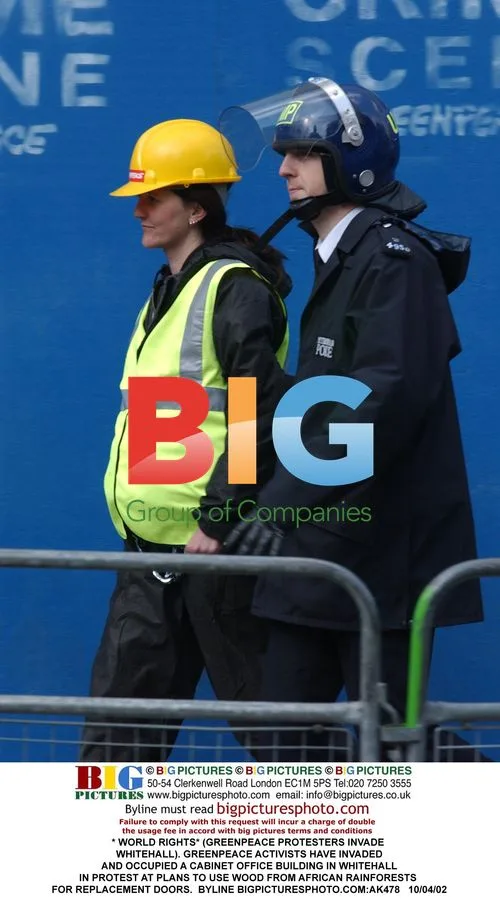 Greenpeace Protesters Invade Whitehall