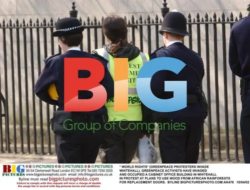 Greenpeace Activists Invade Whitehall Building
