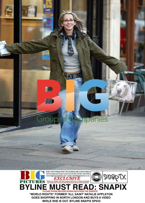 Natalie Appleton Goes Shopping in North London