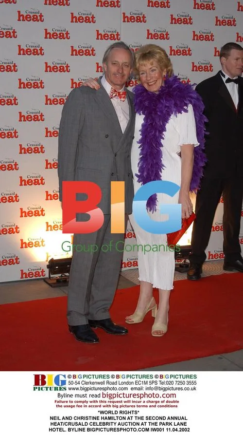 Neil and Christine Hamilton at Celebrity Auction