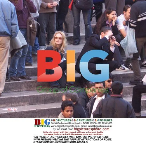 Heather Graham Explores Rome Tourist Spots