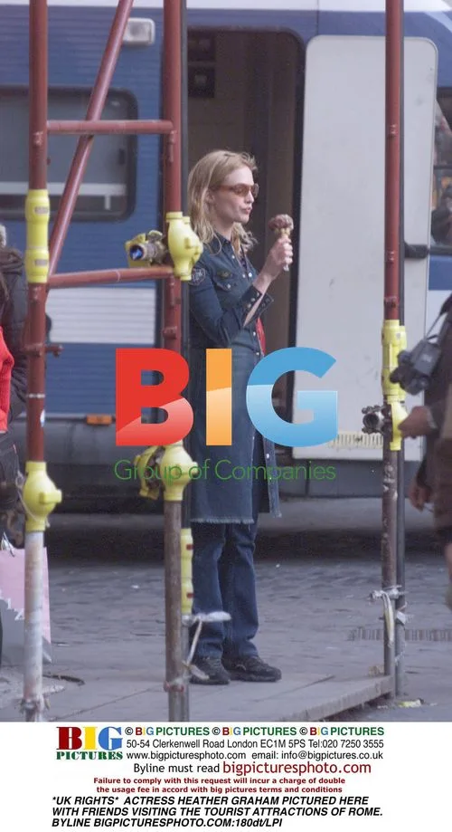 Heather Graham Visiting Rome Attractions
