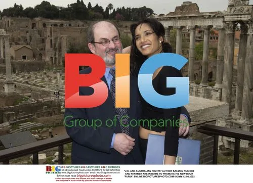 Salmon Rushdie Promotes New Book in Rome