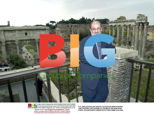 Salmon Rushdie Promotes New Book in Rome