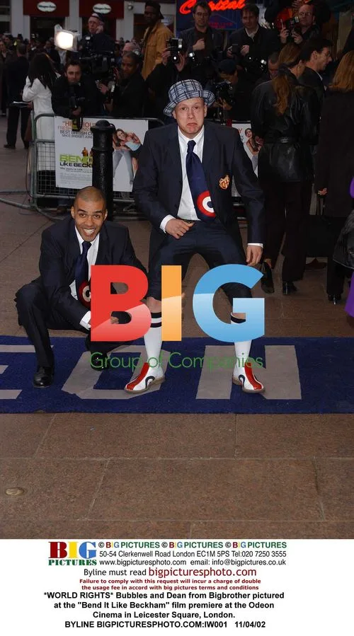 Bubbles and Dean from Bigbrother at "Bend It Like Beckham" premiere