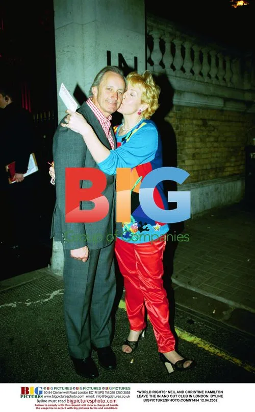 Neil and Christine Hamilton leave In and Out Club