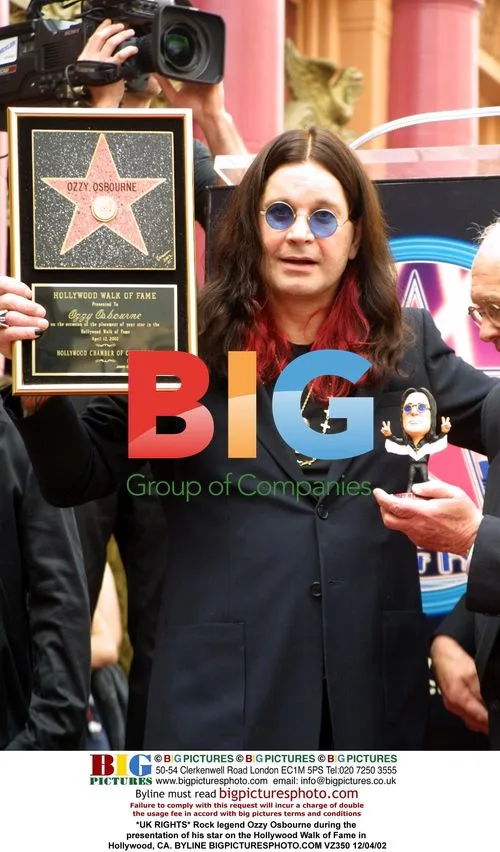 Ozzy Osbourne receives Hollywood star