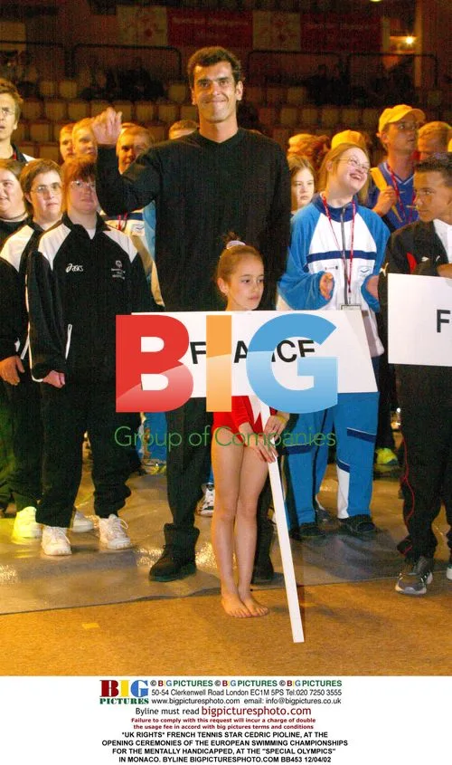 Cedric Pioline at European Swimming Championships