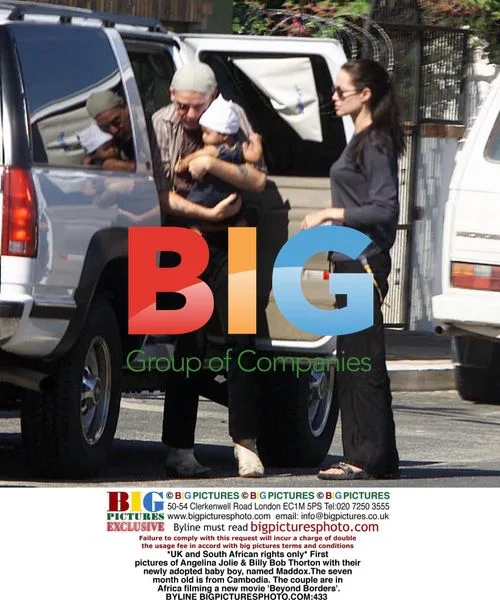 Angelina Jolie & Billy Bob Thorton with Adopted Son