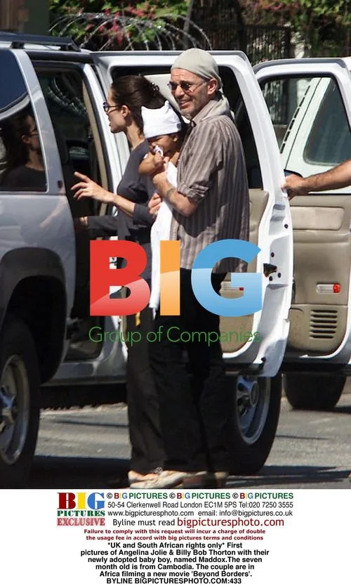 Angelina Jolie & Billy Bob Thorton with adopted son Maddox