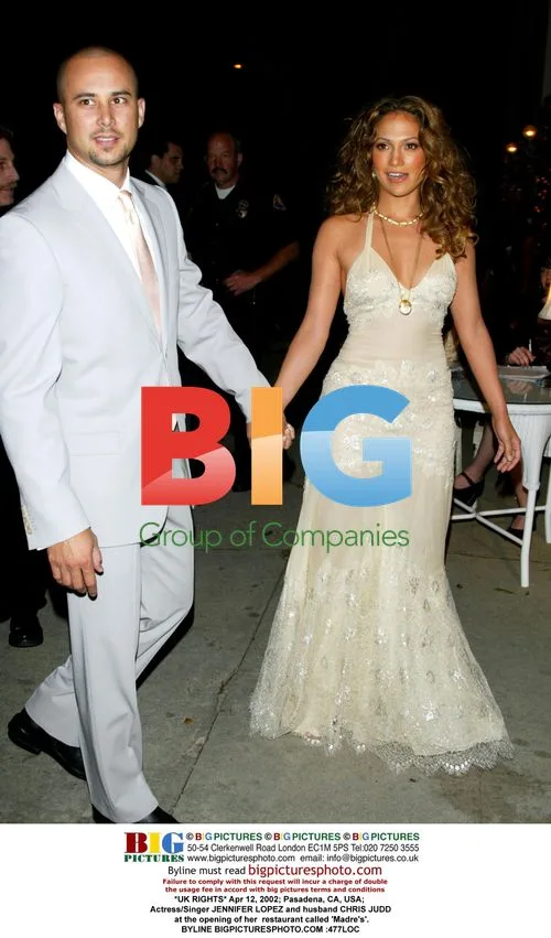 Jennifer Lopez and Chris Judd at Madre's opening