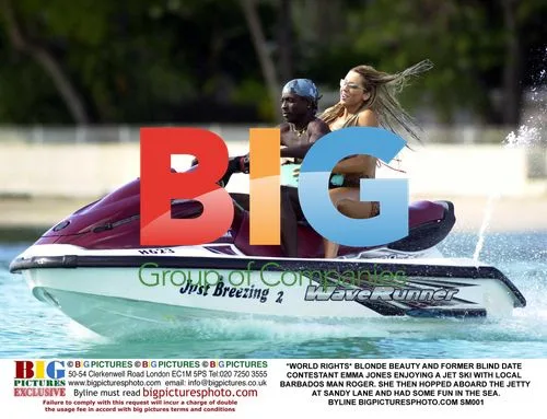 Emma Jones Enjoying Jet Ski with Barbados Man
