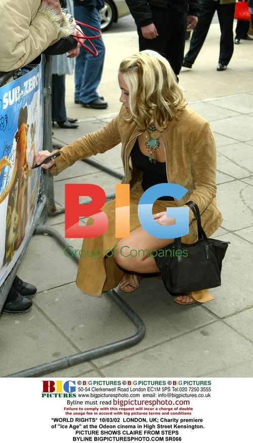 Claire from Steps at 'Ice Age' Premiere