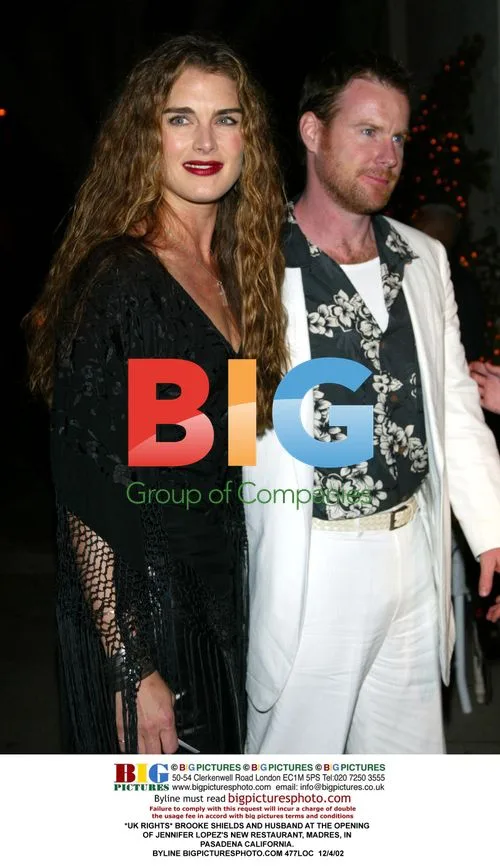 Brooke Shields and Husband at Jennifer Lopez Restaurant Opening