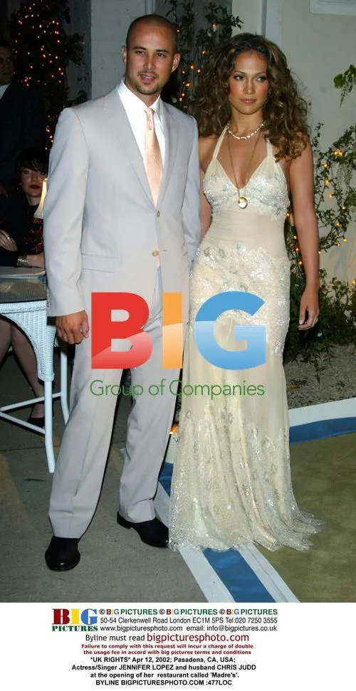Jennifer Lopez and Chris Judd at Madre's opening