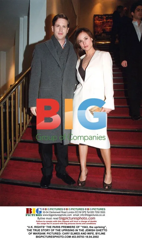 Cary Elwes and Wife at "1943, the uprising" Premiere