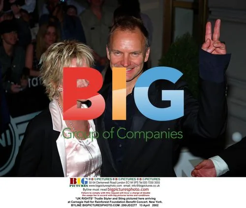 Trudie Styler and Sting at Rainforest Foundation Concert