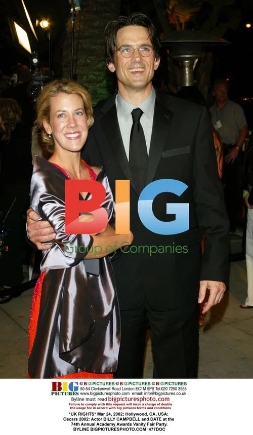 Billy Campbell and date at Oscars 2002 Vanity Fair Party