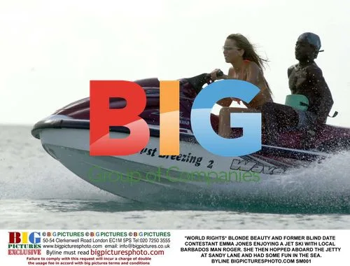 Emma Jones Enjoys Jet Ski in Barbados