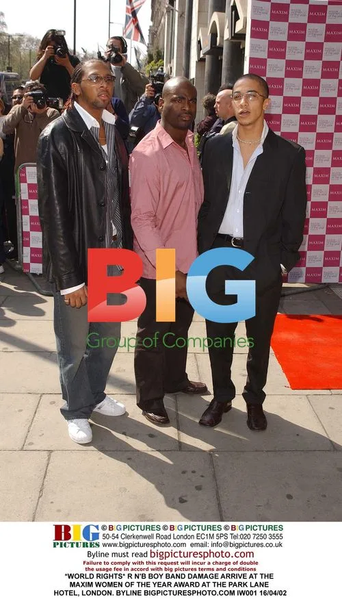 R&B Boy Band Damage Arrive at Maxim Award