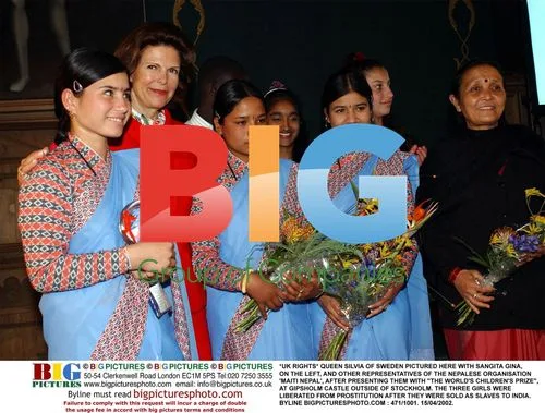 Queen Silvia Presents Nepalese Activists