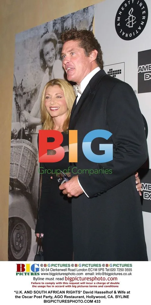David Hasselhof & Wife at Oscar Post Party