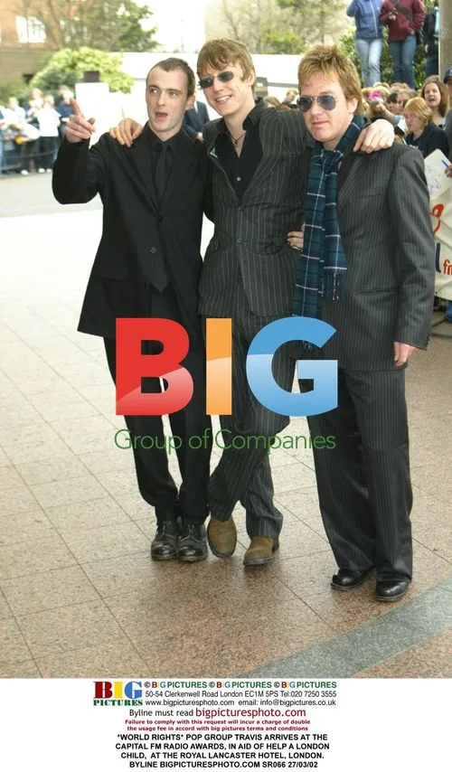 POP GROUP TRAVIS ARRIVES AT CAPITAL FM RADIO AWARDS
