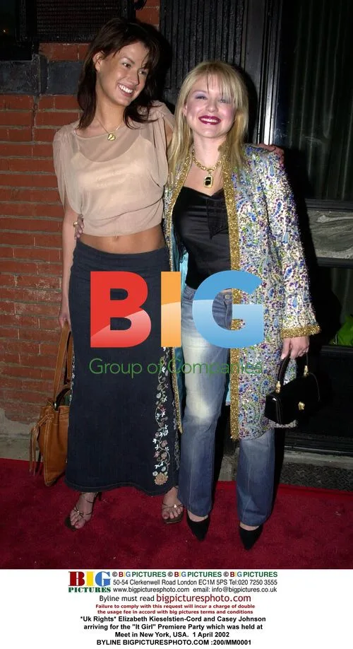 Elizabeth Kieselstien-Cord and Casey Johnson at "It Girl" Premiere Party