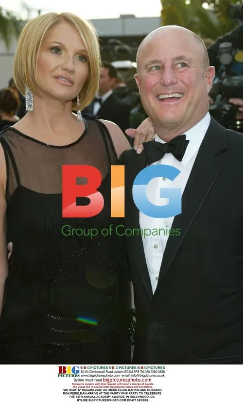 Ellen Barkin and Ron Perelman at Vanity Fair Oscars Party