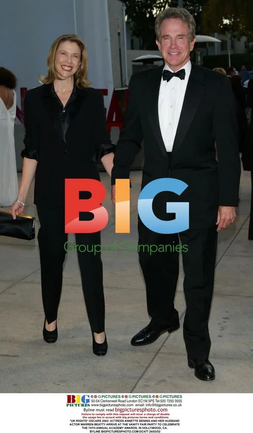 Annette Bening and Warren Beatty at Vanity Fair Oscars Party