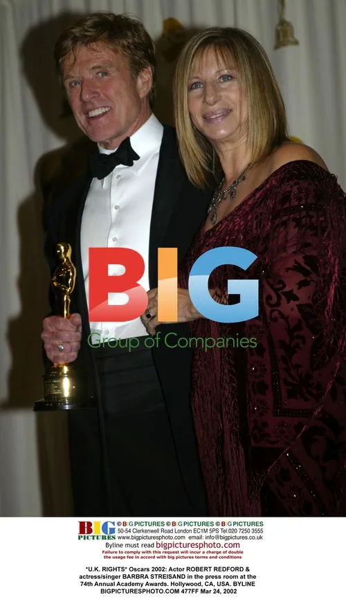 Robert Redford & Barbra Streisand at 2002 Oscars