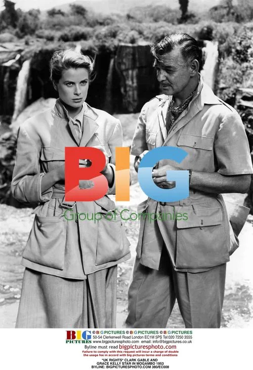 Clark Gable and Grace Kelly in "Mogambo"