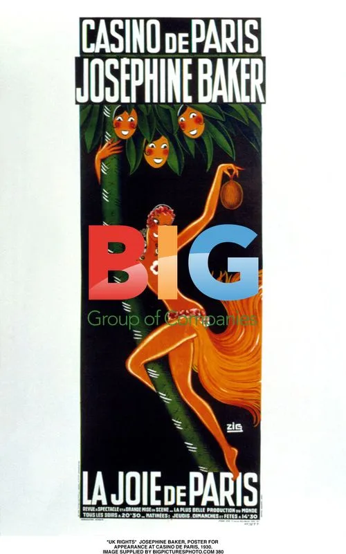 JOSEPHINE BAKER, POSTER FOR CASINO DE PARIS, 1930
