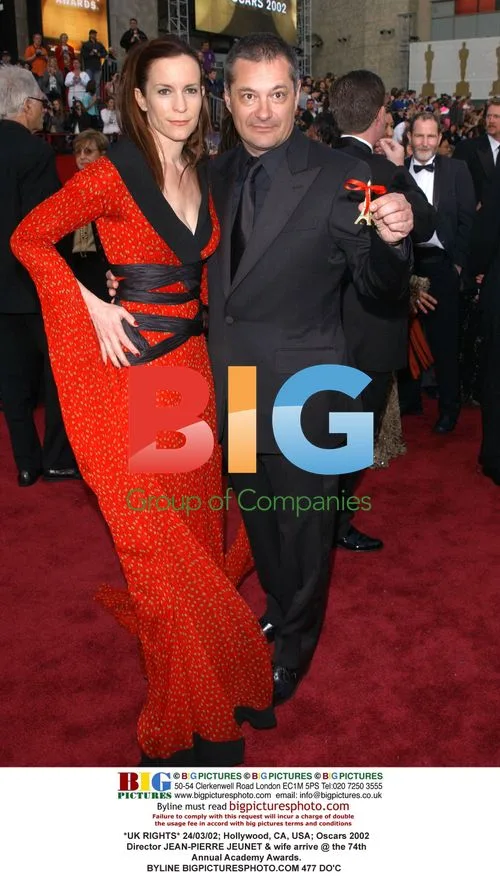Jeunet & Wife Arrive at 2002 Academy Awards