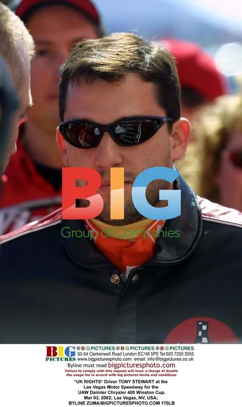 TONY STEWART at the Las Vegas Motor Speedway